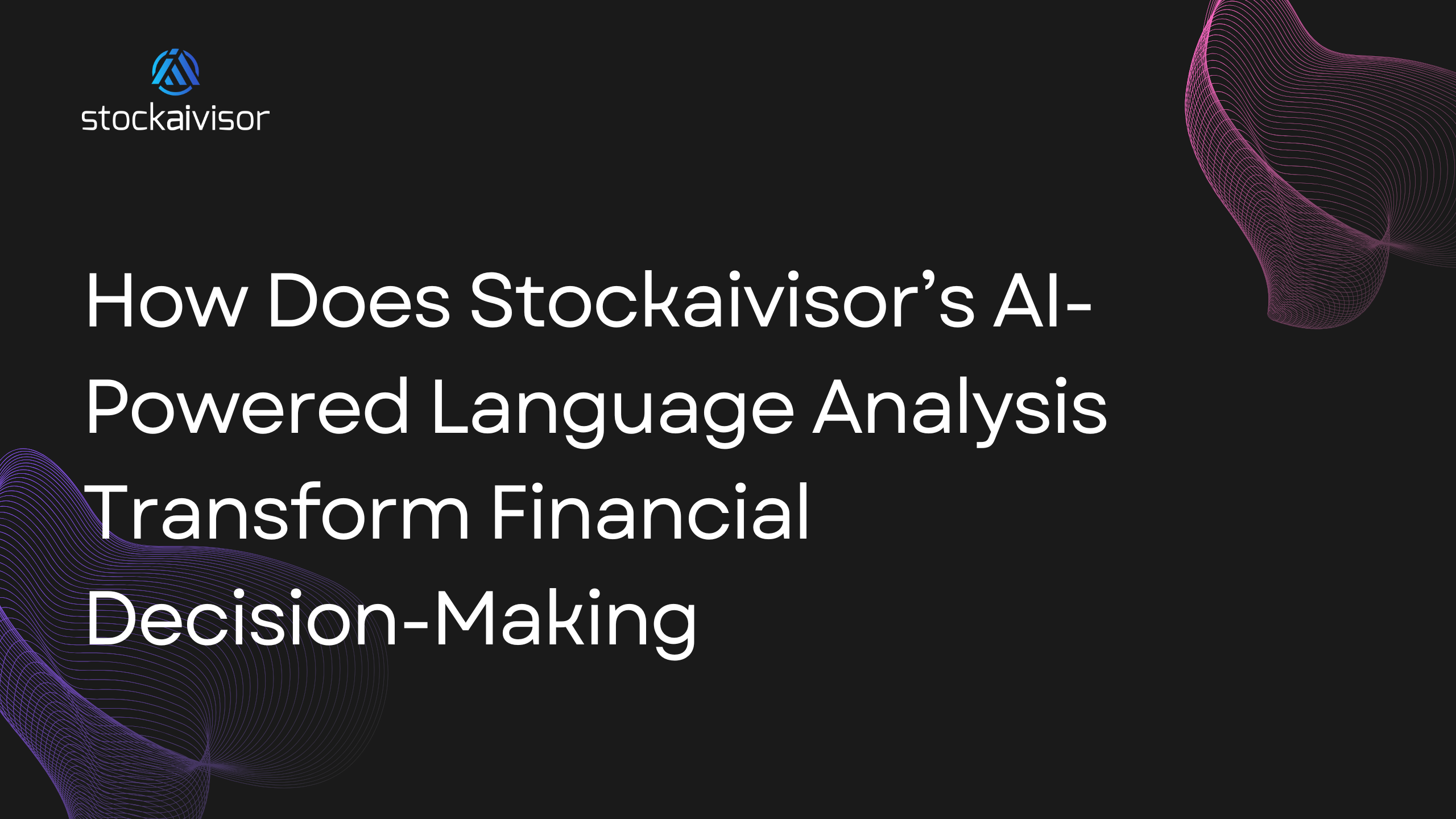 AI financial analysis banner